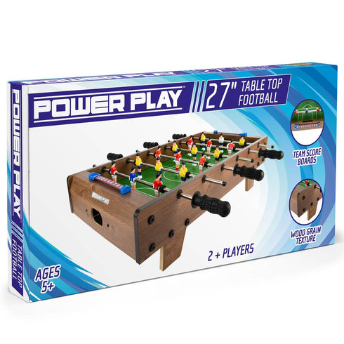 27" Table Football Game - Dark Brown